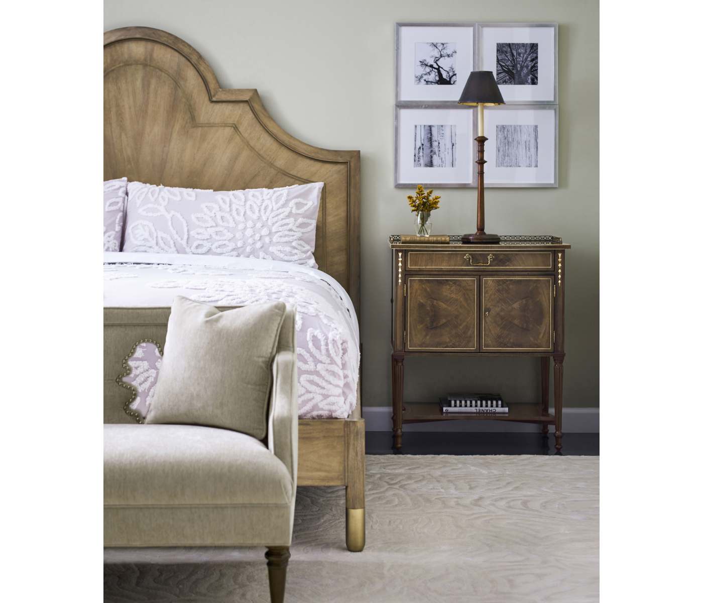 Buckingham Bleached Walnut Cali King Bed
