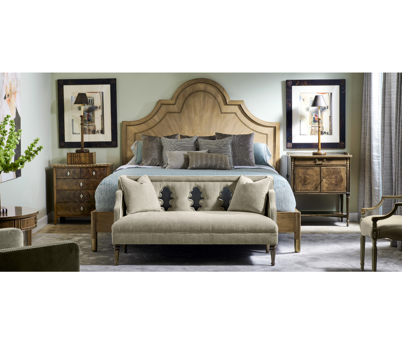 Buckingham Bleached Walnut Cali King Bed