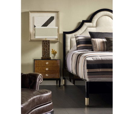 Madison Piano Black UK Queen Bed