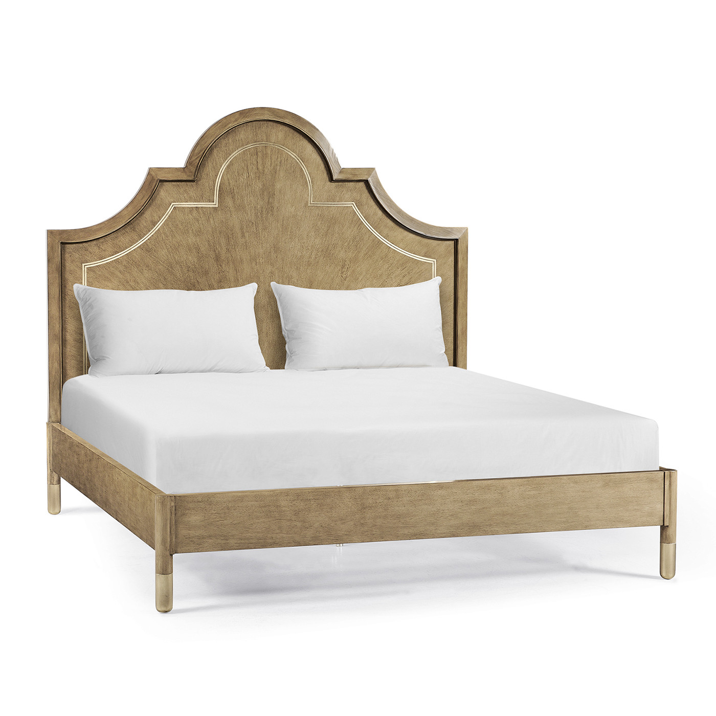 Buckingham Bleached Walnut UK Queen Bed