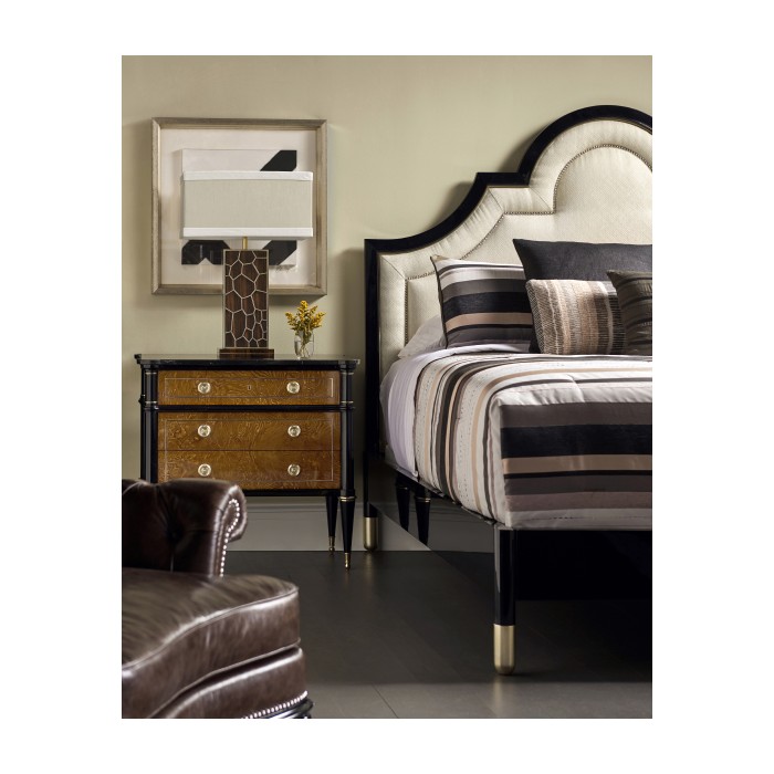 Madison Piano Black US Queen Bed