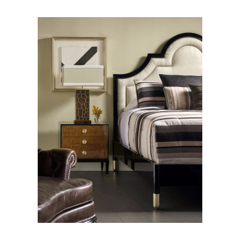 Madison Piano Black US Queen Bed