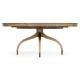Round Bleached Walnut Dining Table 72