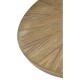 Round Bleached Walnut Dining Table 72