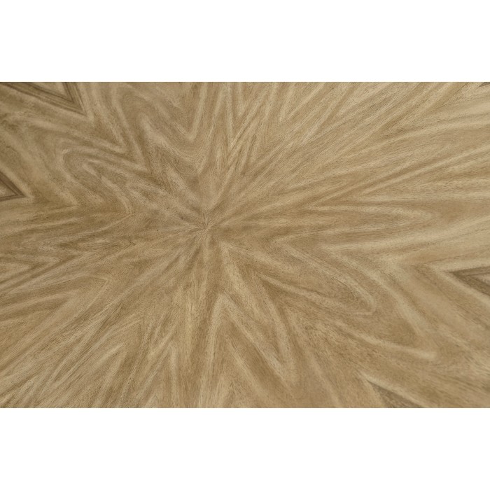 Round Bleached Walnut Dining Table 72