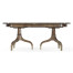 Rectangular Bleached Mahogany Extending Dining Table 93