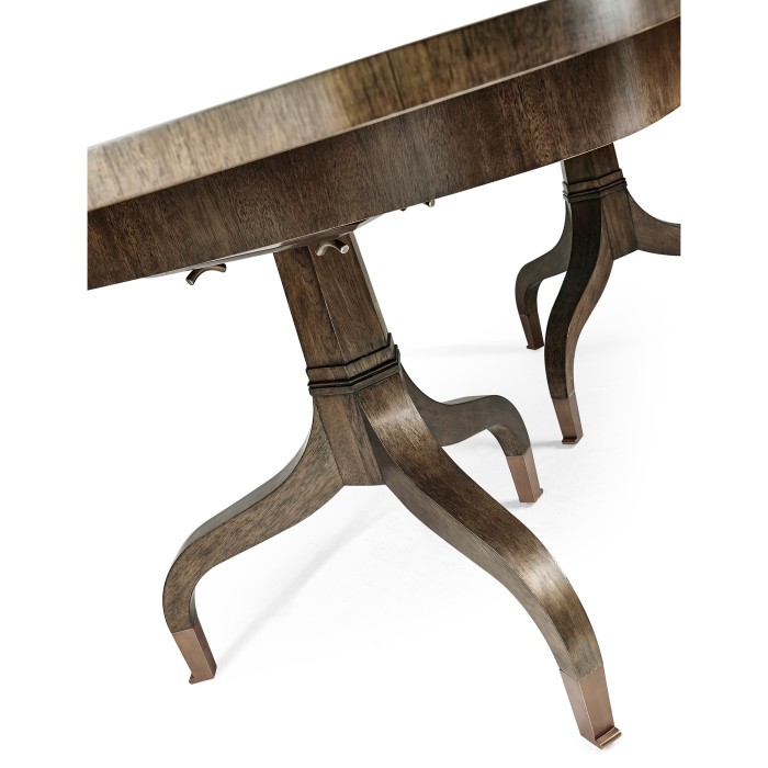 Rectangular Bleached Mahogany Extending Dining Table 93