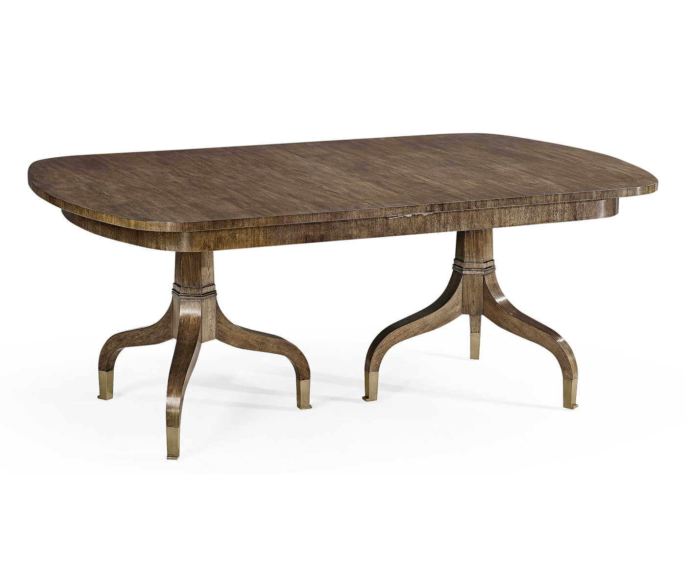 Rectangular Bleached Mahogany Extending Dining Table 93