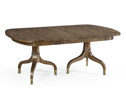 Rectangular Bleached Mahogany Extending Dining Table 93