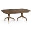 Rectangular Bleached Mahogany Extending Dining Table 93