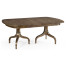 Rectangular Bleached Mahogany Extending Dining Table 93