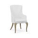 Rounded Rivoli Walnut Dining Arm Chair