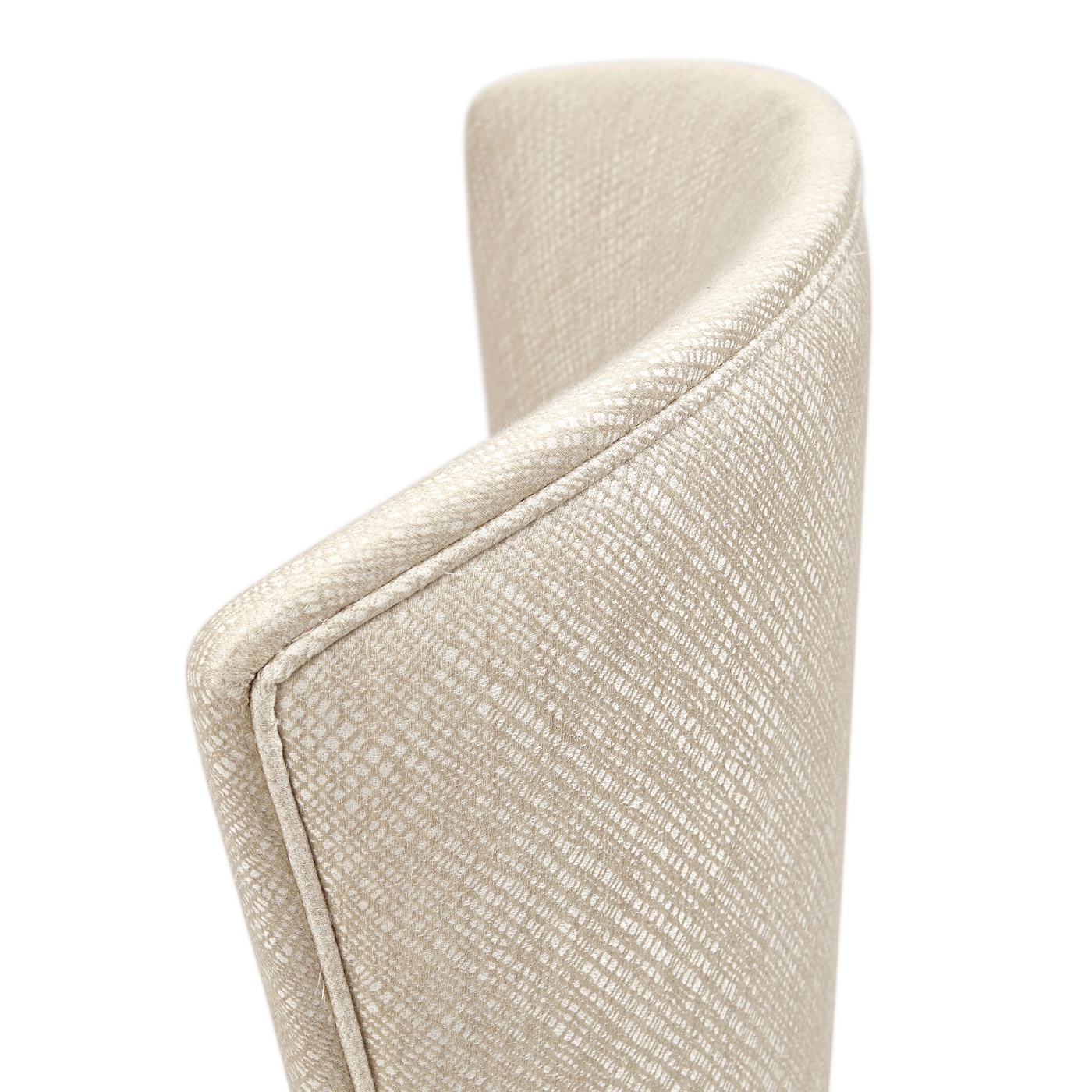 Rounded Rivoli Walnut Dining Side Chair