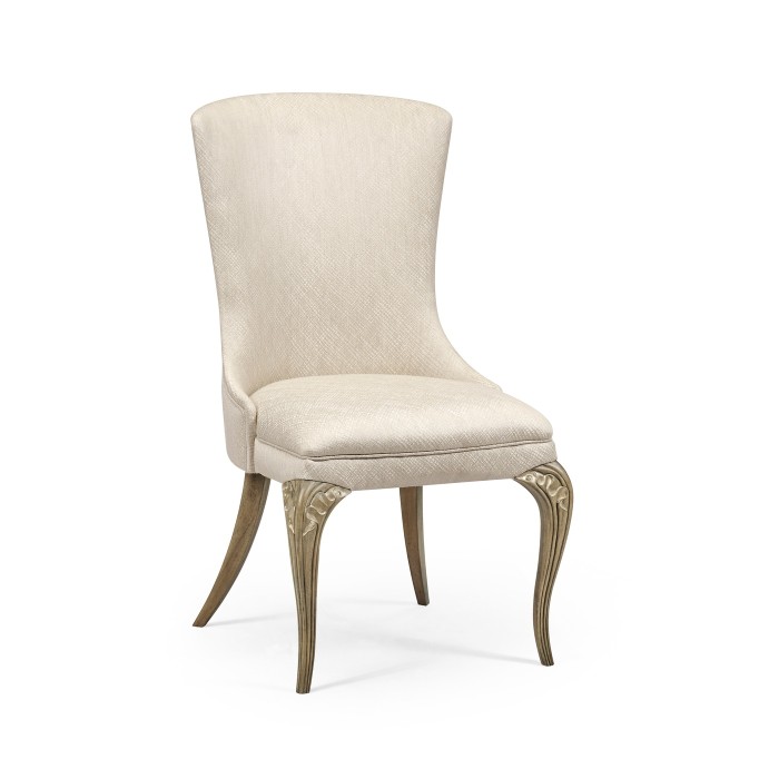 Rounded Rivoli Walnut Dining Side Chair
