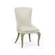 Rounded Rivoli Walnut Dining Side Chair