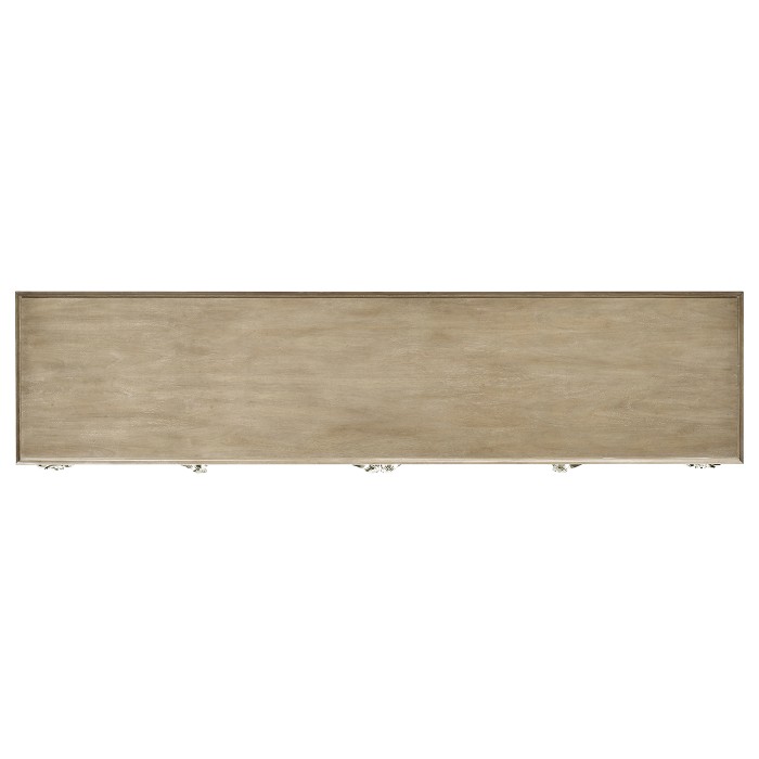 Rivoli Walnut & White Stainless Steel Entertainment Unit