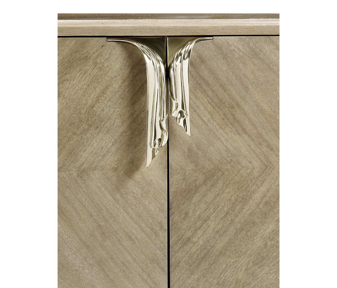 Rivoli Walnut & White Stainless Steel Entertainment Unit