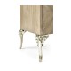 Rivoli Walnut & White Stainless Steel Entertainment Unit