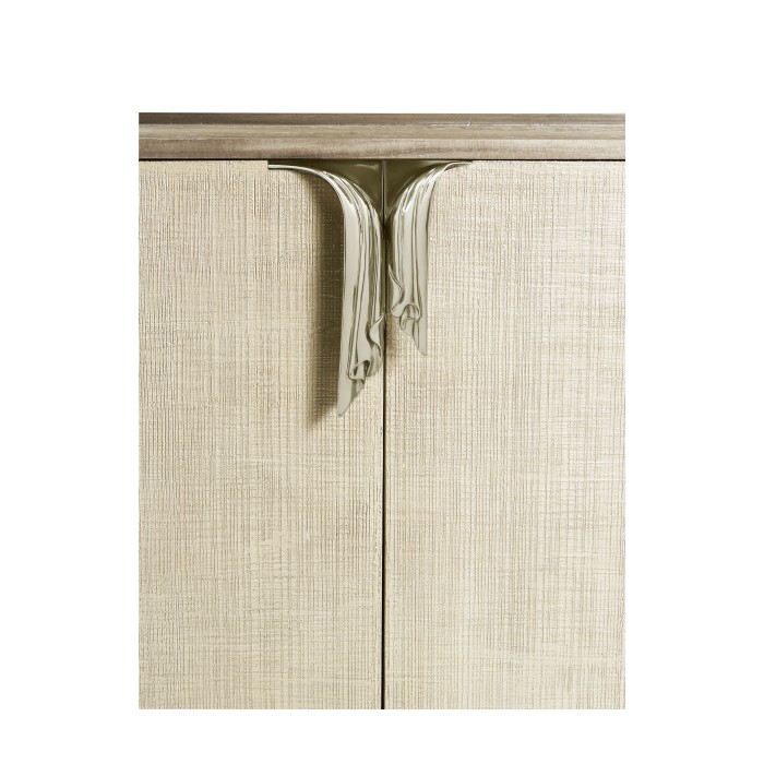 Rivoli Walnut & Champagne Credenza