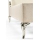 Rivoli White Stainless Steel US King Bed