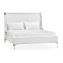 Rivoli White Stainless Steel US King Bed