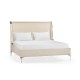 Rivoli White Stainless Steel US Queen Bed