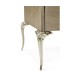 Rivoli Walnut & White Stainless Steel Dresser with Nine Drawers