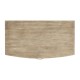 Rivoli Walnut & Champagne Nightstand