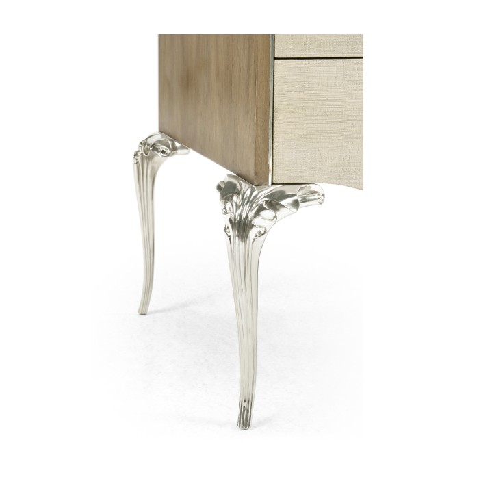 Rivoli Walnut & Champagne Nightstand