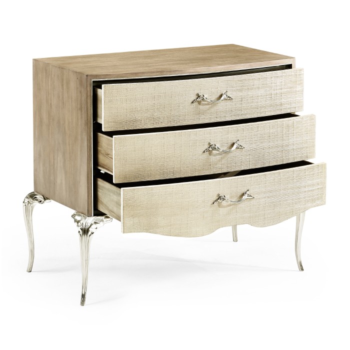 Rivoli Walnut & Champagne Nightstand