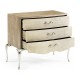Rivoli Walnut & Champagne Nightstand