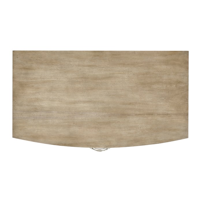 Rivoli Walnut & White Stainless Steel Nightstand