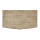 Rivoli Walnut & White Stainless Steel Nightstand