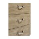 Rivoli Walnut & White Stainless Steel Nightstand