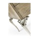 Rivoli Walnut & White Stainless Steel Nightstand