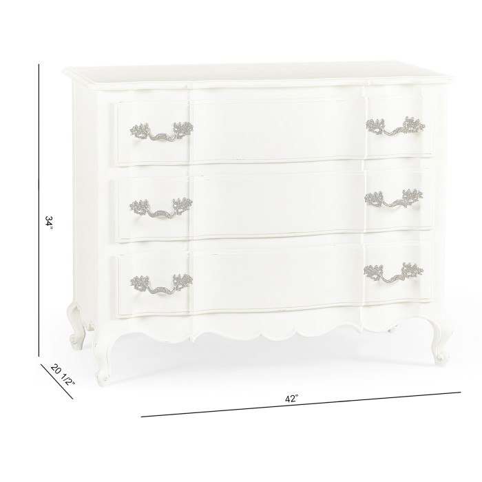 Ephemeris French Drawer Chest - Antique White