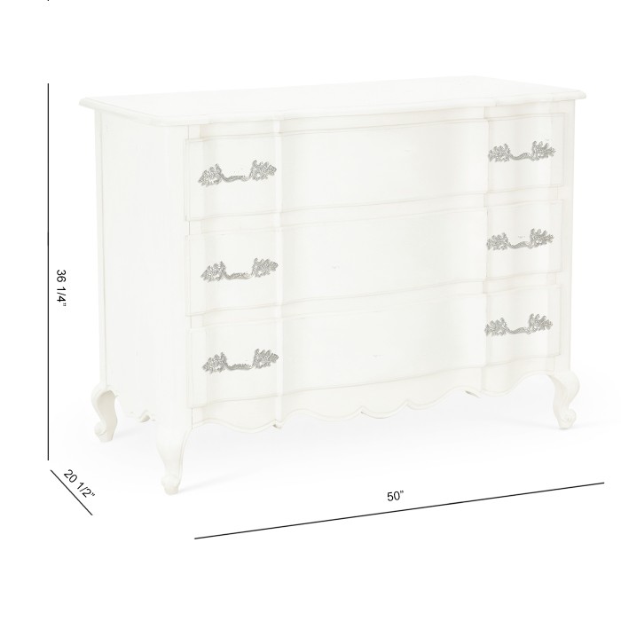 Ephemeris French Drawer Chest - Antique White