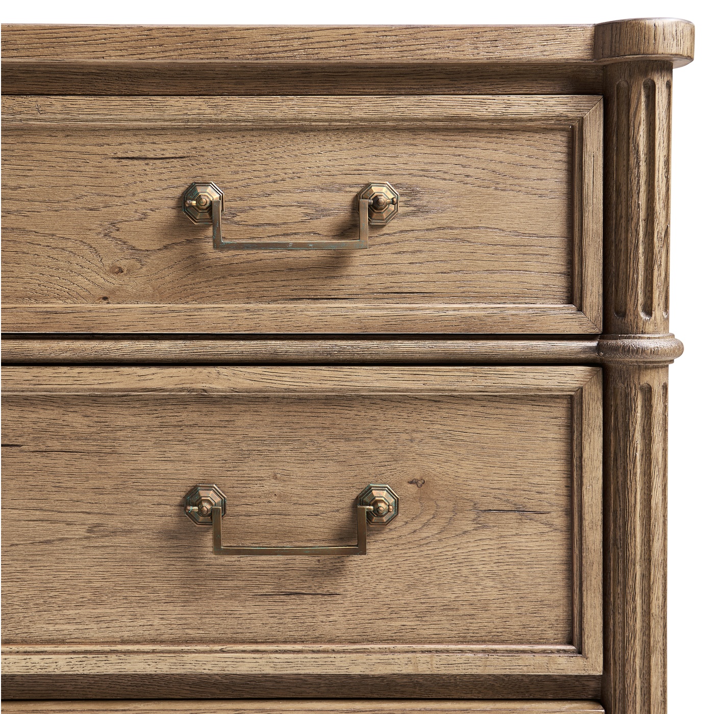 Kalpa Louis XVI Drawer Chest - Stripped Chestnut