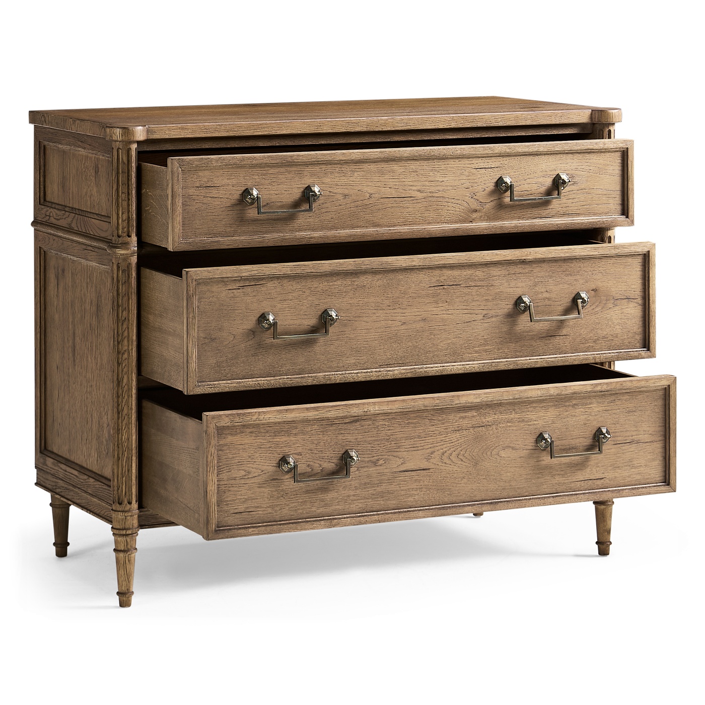Kalpa Louis XVI Drawer Chest - Stripped Chestnut