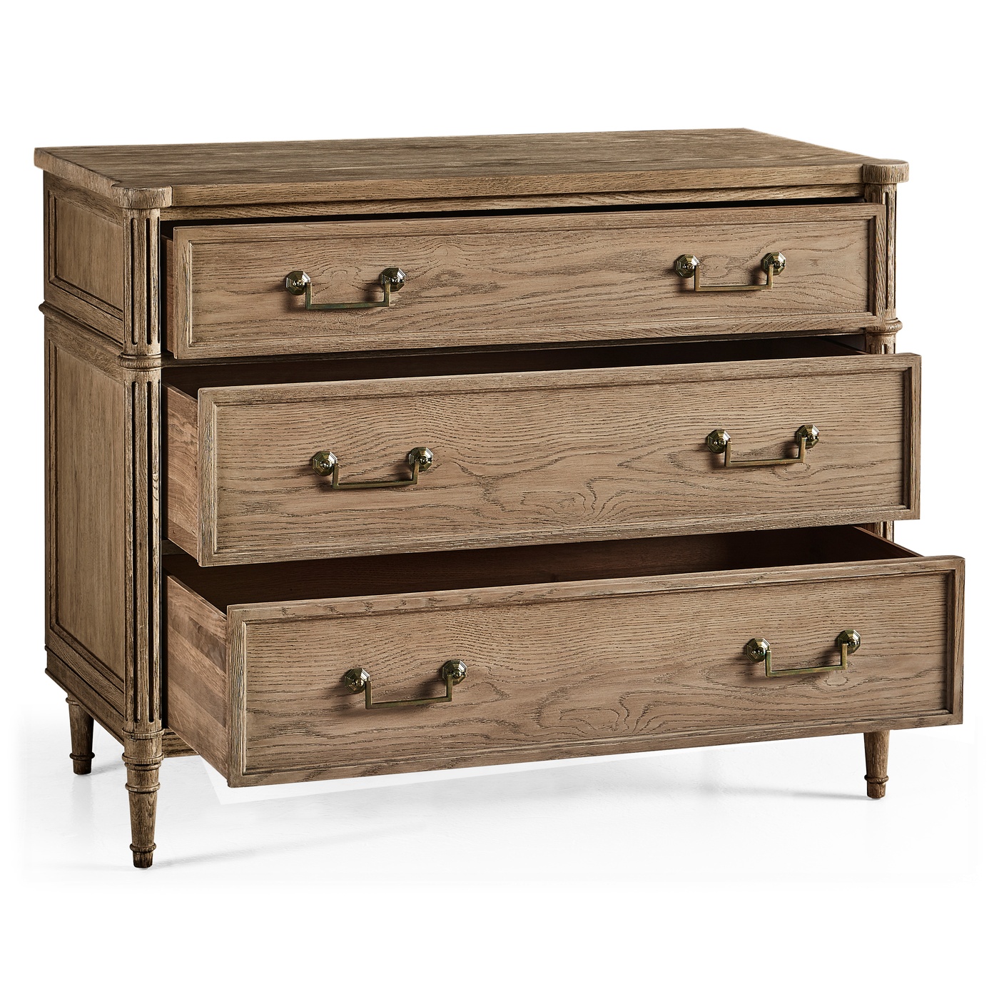 Kalpa Louis XVI Drawer Chest - Stripped Chestnut