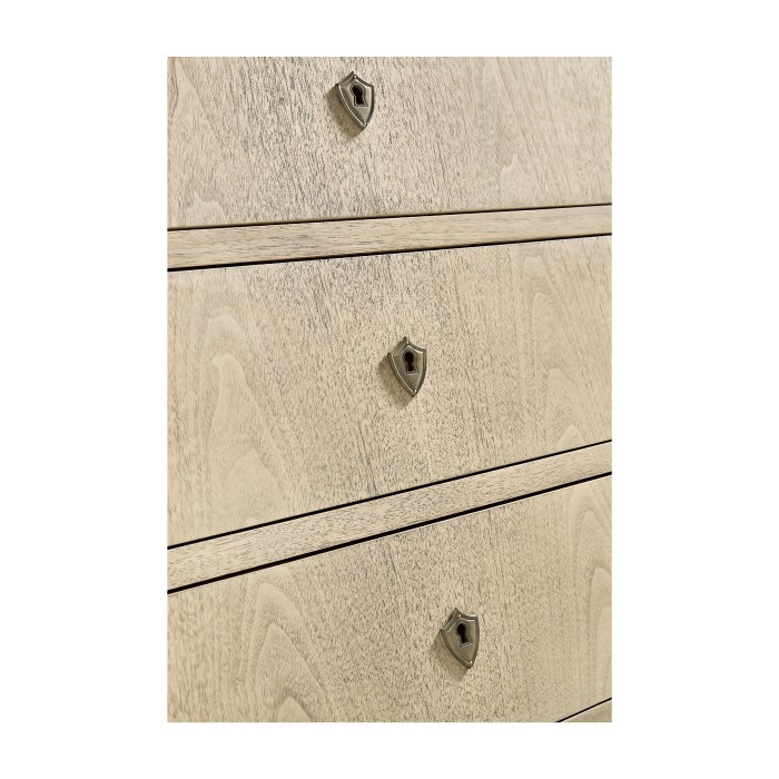 Entropy Louis Phillipe Drawer Chest - Bleached Walnut