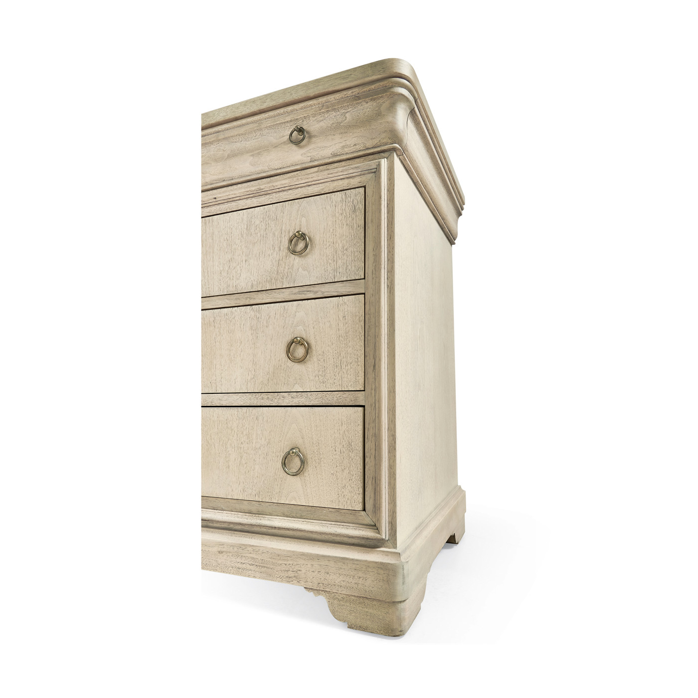Entropy Louis Phillipe Drawer Chest - Bleached Walnut