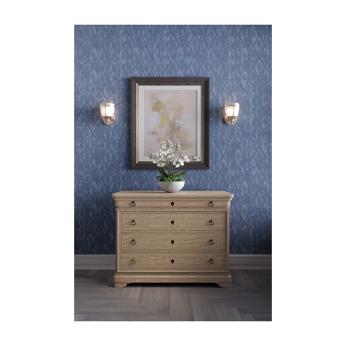 Entropy Louis Phillipe Drawer Chest - Bleached Walnut