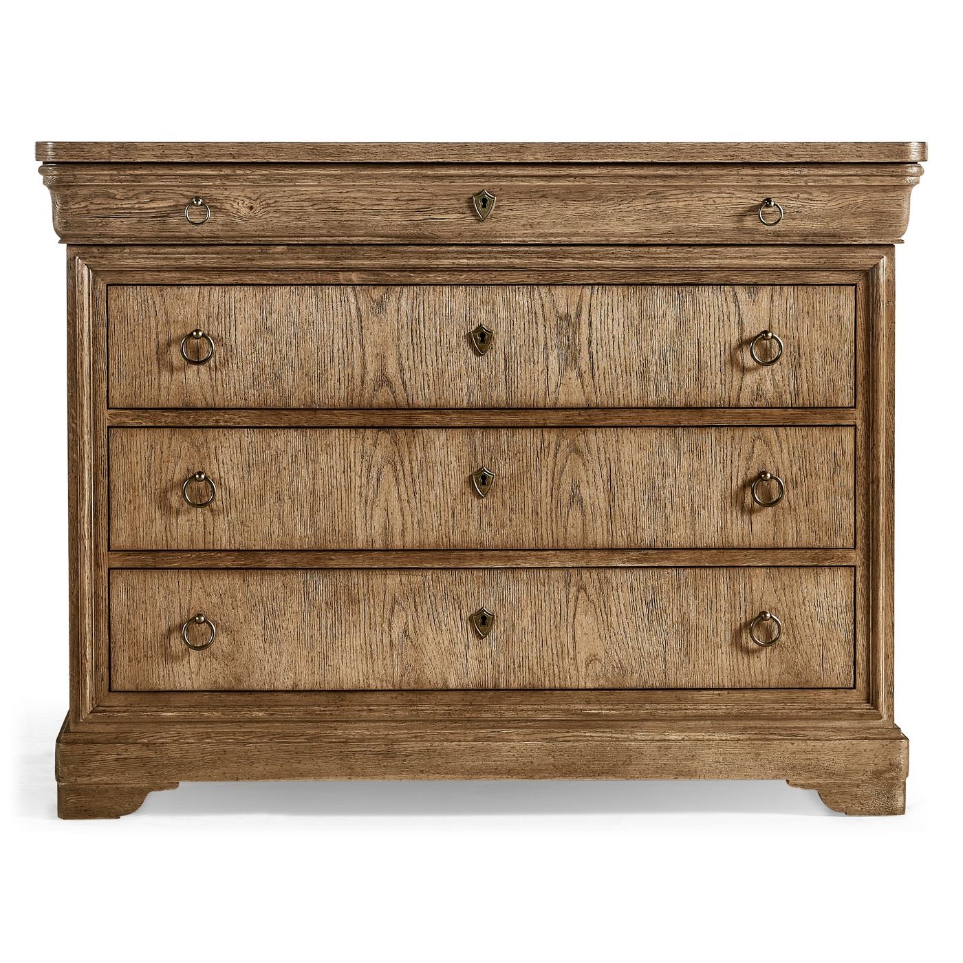 Entropy Louis Phillipe Drawer Chest - Stripped Chestnut