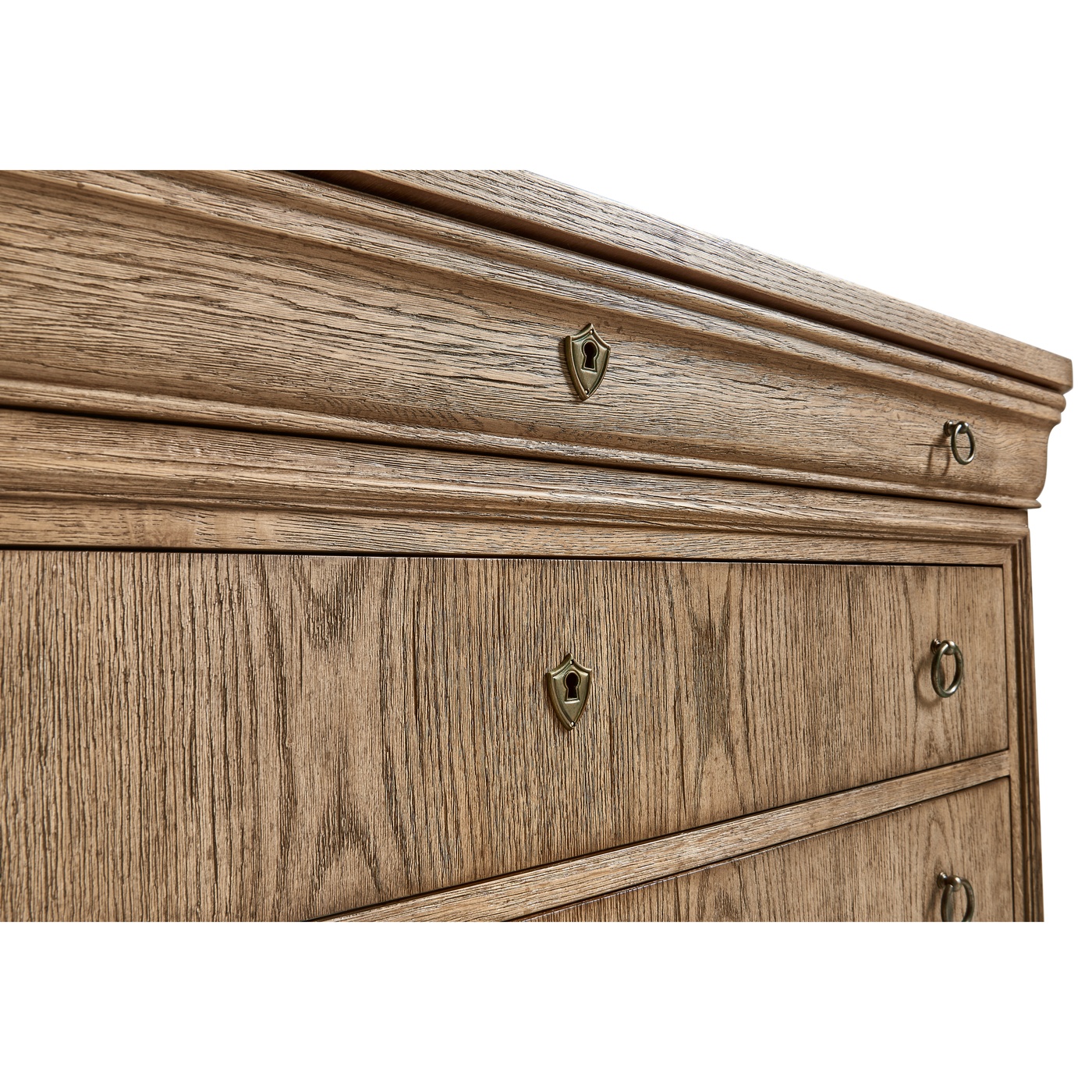 Entropy Louis Phillipe Drawer Chest - Stripped Chestnut