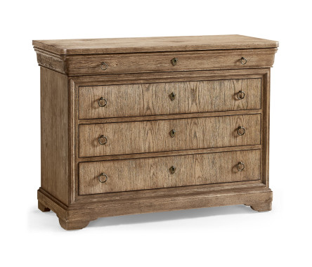 Entropy Louis Phillipe Drawer Chest - Stripped Chestnut