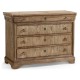 Entropy Louis Phillipe Drawer Chest - Stripped Chestnut