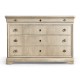 Entropy Louis Phillipe Drawer Chest - Bleached Walnut