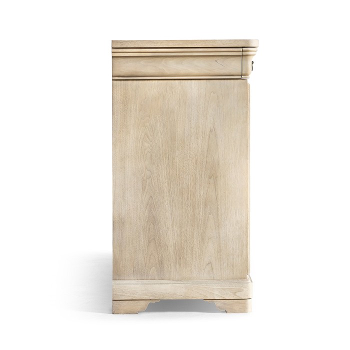 Entropy Louis Phillipe Drawer Chest - Bleached Walnut