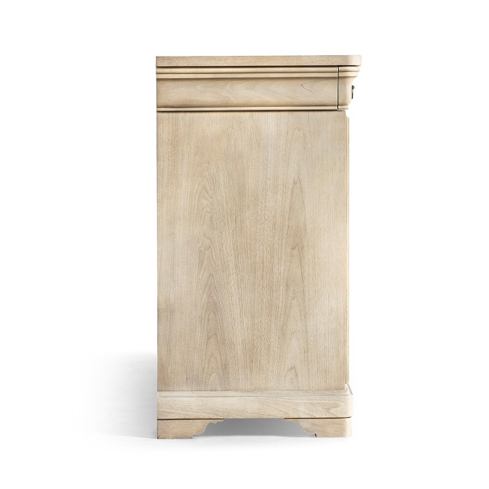 Entropy Louis Phillipe Drawer Chest - Bleached Walnut